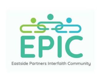 Epic logo with green letters spelling Epic and three person-like figures with interlocking arms.
